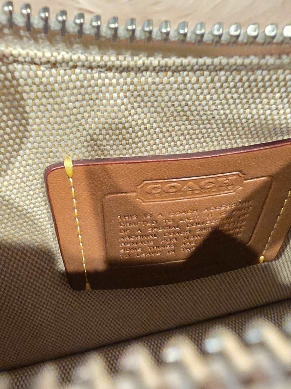 Coach Strawberry Print Cream Mini Shoulder Bag - Picture 6 of 8